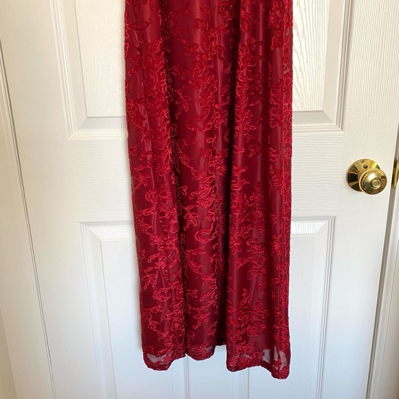 Nordstrom Floral Jacquard Midi Sleeveless Dress - Picture 6 of 7
